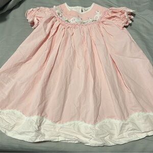 Pink Embroidered Baby Dress
